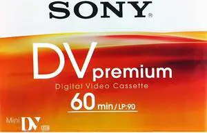 DVM60PRL1BP PREMIUM MINI DIGITAL VIDEO CASSETTE SINGLE