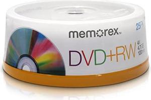4x DVD+RW 25 Pack Spindle