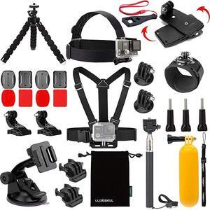 Accessories Kit for AKASO EK5000 EK7000 4K WiFi Action Camera GoPro Hero 9 8 7 6 5/Session 5/Hero 4/3+/3/2/1 Max Fusion SJ4000 SJ5000