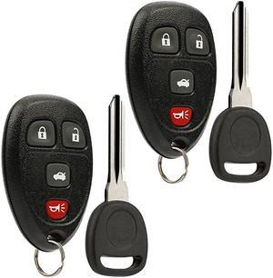 Entry Remote Ignition Key fits Buick LucerneChevy Impala Monte CarloCadillac DTS OUC60270 OUC60221 Set of 2