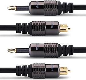 Digital Optical Audio Toslink Cable , AUBEAMTO [24K Gold-Plated,  Ultra-Durable] Fiber Optic Cable Male to Male Cord Compatible with Sound  Bar, TV, PS4, Xbox, Home Theater, Samsung, 10 ft. 