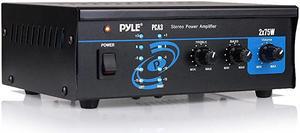 Home Audio Power Amplifier System 2X75W Mini Dual Channel Sound Stereo Receiver Box w LED For Amplified Speakers CD Player Theater via 35mm RCA For Studio Home Use  PCA3