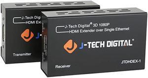 HDMI Extender By Single Cat 5E/6 Full Hd 1080P With Deep Color, EDID Copy, Dolby Digital/DTS