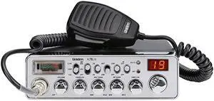 PC78LTX 40Channel Truckers CB Radio with Integrated SWR Meter PA Function Hi Cut MicRF Gain and Instant Channel 9Silver