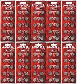 100 Pack  LR44 AG13 357 ButtonCell Batteries