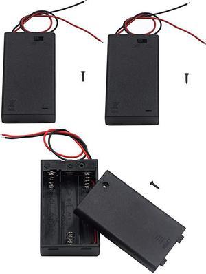 Pack of 3 3 AAA Battery Holder with Switch 45V Battery Holder with Switch 3X 15V AAA Battery Holder with Leads and Switch