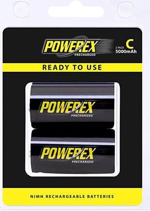 Low SelfDischarge Precharged C Rechargeable NiMH Batteries 12V 5000mAh 2Pack MHRCP2