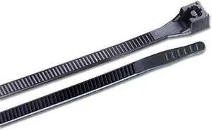 46308UVBM Standard Cable Tie 017 Width 8 Length 2 Maximum Bundle Diameter Ultraviolet Black Case of 5