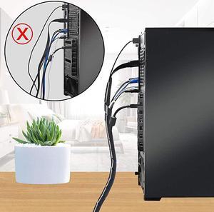 10mmWrapping Range75mm60mm Spiral Cable Wrap Spiral Wire Wrap Cord for Computer Electrical Wire Organizer Sleeve Hose RoHS Black Dia 10MMLength 8M