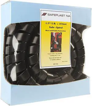 Spiral Wrap Hose Protector 20quot OD 10 Length Black