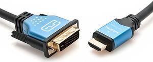 HDMI to DVI Adapter Cable (6.6 Feet, Bi-Directional Monitor Cable, DVI-D 24+1, High-Speed, Male to Male)