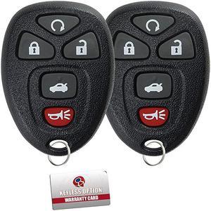 Keyless Entry Remote Control Car Key Fob Replacement for 15912860 Pack of 2