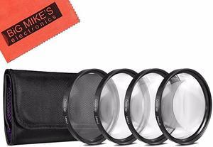 CloseUp Filter Set +1 2 4 and +10 Diopters Magnification Kit for Canon EF 50mm f18 STM Lens