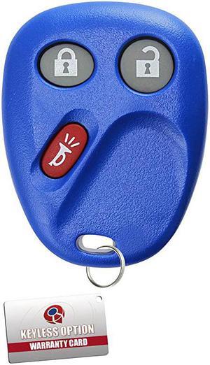 Replacement 3 Button Keyless Entry Remote Control Key Fob Blue