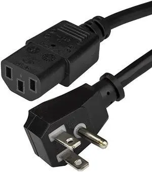 com Power Cord 15 ft 45m NEMA 515P to C13 Flat Computer Power Cord Power Cable Power Supply Cord