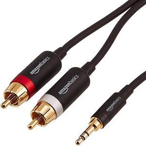35mm to 2Male RCA Adapter Audio Stereo Cable 8 Feet