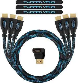HDMI Cable 6 ft 3Pack Premium HDMI Cord Type High Speed with Ethernet Supports HDMI 20b 4K 60hz HDR on Most Devices and May Only Support 4K 30hz on Some Devices