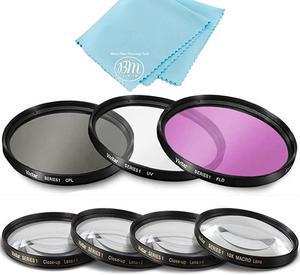 7PC Filter Set for Canon EOS M6 EOS M50 EOS M100 Mirrorless Digital Camera with EF 1545mm Lens