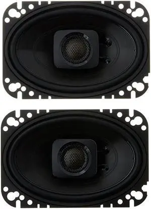 DB462 DB+ Series 4x6 Coaxial Speakers with Marine Certification Black