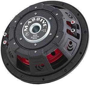 UFO12, 12 Inch Shallow Subwoofer - High Powered 600 Watt Shallow Mount Subwoofer, (3 Inch Voice Coil Dual 4 Ohm) Low Profile Car Subwoofer with Deep Bass. Sold Individually