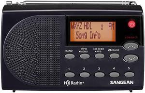 HDR-14 HD Radio/FM Stereo/AM Portable Radio, standart , Black