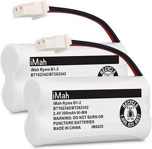 BT162342BT262342 24V 300mAh NiMH Cordless Phone Batteries Compatible with VTech CS6719 CS6409 CS6419 CS6429 CS80100 ATampT CL81101 EL5210 EL52400 Handset Telephone Pack of 2