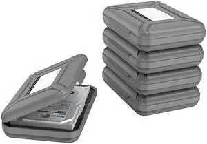 Portable 35 Inch Hard Drive Disk Protective Box Storage Case Cover for HDD External Hard Drive AntiStatic Shock Proof Gray Pack of 5 Portable 35 Inch Hard Drive Disk Protective Box Storage Case Cover for HDD External Hard Drive AntiStatic Shock Proof Gray Pack of 5