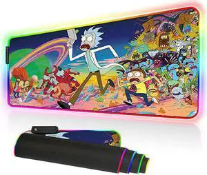 mat RGB Gaming Mouse Pad Large Mouse Mat 315 X 118 Inch Extra LED Extended Mousepad NonSlip Rubber Base Mouse Keyboard Mat 80x30 Rikrun