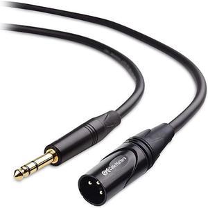 6.35mm (1/4 Inch) TRS to XLR (XLR to TRS Cable) Male to Male 3 Feet