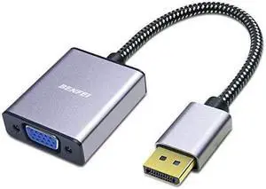 DisplayPort to VGA,  DisplayPort to VGA Adapter Male to Female Gold-Plated Cord