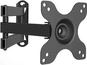 TV Wall Mount Articulating LCD Monitor Full Motion 15 inch Extension Arm Tilt Swivel for Most 13 to 30 inch LED TV Flat Panel Screen with VESA up to 100x100mm 1330LM Black
