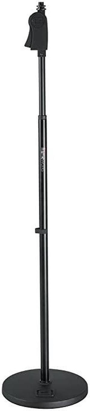 Frameworks Microphone Stand with 10quot Weighted Base and Deluxe Soft Grip Squeeze Height Adjustment GFWMIC1001
