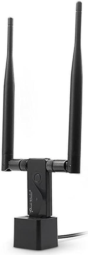 PAU09 N600 Dual Band 24GHz and 5GHz Wireless N USB Adapter WDual 5dBi Antennas Windows XPVista788110 Mint Ubuntu openSUSE Fedora Centos Kali Linux and Raspbian