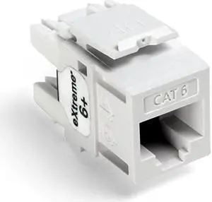 61110OW6 eXtreme Cat 6 QuickPort Connector 10Pack White