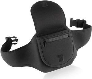 Portable CD Player Holder Case with Belt Black for Exercise Hiking or Biking