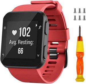 for Garmin Forerunner 35 BandGarmin Approach S10 Band Soft Silicone Replacement Watch Strap Compatible with Forerunner 35Garmin Approach S10 Smartwatch