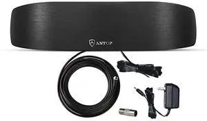 High Gain Indoor Radio Antenna MultiDirectional Amplified AM FM Antenna 50 Miles with Amplifier Signal Booster and 4G Filter for Stereo Radio Audio Signals Perfect for HomeRVMobile Use