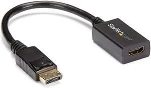 com DisplayPort Male to HDMI Female Adapter Converter 1920x1200 Latching DP Connector DisplayPort Laptop or Desktop to HDMI Female to connect HDMI Monitor Video Cable DP2HDMI2