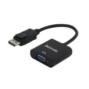 DisplayPort Display Port DP Male to VGA Female Cable Adapter Converter Black Male to Female for DisplayPort Enabled Desktops to Connect to VGA Displays for PC DisplayPort Display Port DP Male to VGA Female Cable Adapter Converter Black Male to Female for DisplayPort Enabled Desktops to Connect to VGA Displays for PC