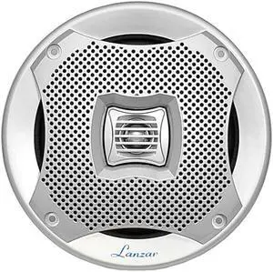 525 Marine 2Way Speakers Water Resistant Audio Stereo Sound System with 400 Watt Power Attachable Grills and Resin Treatment for Indoor and Outdoor Use 1 Pair in AQ5CXS Silver