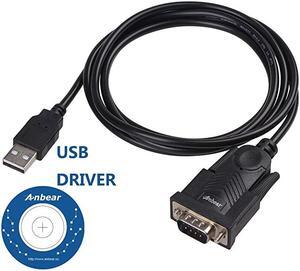 USB to RS232 Cable5 Feet USB 20 to Serial Cable DB9 Converter Adapter with PL2303 Chipset for Windows 10 81 8 7 Vista XP 2000 Linux and Mac OS X 106 and Above