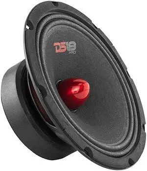 PRO-GM8B Loudspeaker - 8", Midrange, Red Aluminum Bullet, 580W Max, 190W RMS, 8 Ohms - Premium Quality Audio Door Speakers for Car or Truck Stereo Sound System (1 Speaker)