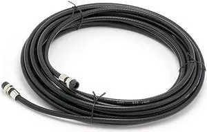 Feet Black RG6 Coaxial Cable with Rubber booted Weather Proof Outdoor Rated Connectors F81 RF Digital Coax for CATV Antenna Internet Satellite