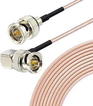 3GHD SDI Cable BNC Cable30cm 75O for Cameras and Video EquipmentSupports HDSDI3GSDI4K8KSDI Video Cable Straight to Right Angle1Pcs