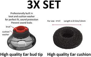 Ultra Comfort Eartips Ear Buds Replacement Earphone Ear Tips Kits Earpads Foam Set Cushion for Plantronics Voyager 5200 5220 5210 Series Bluetooth Headset Headphone Small S