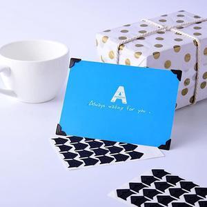 Count Self-Adhesive Acid Free Photo Corners Scrapbooks Memory Books (Black)