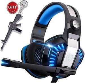 Headset for Xbox OnePS4PCLaptopTablet with MicPro Over Ear HeadphonesNoise CancelingUSB Led LightStereo Bass Surround for KidsMacSmartphones