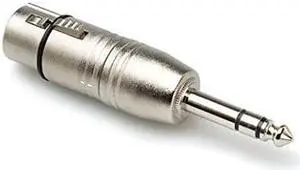 GXP143 XLR3F to 14 in TRS Adaptor Designed to Adapt an XLR3M to a Balanced Phone Input