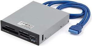 com USB 30 Internal MultiCard Reader with UHSII Support SecureDigitalMicro SDMemory StickCompact Flash Memory Card Reader 35FCREADBU3Black