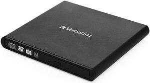 External CD DVD Writer Compact Slimline USB Powered Mac PC Compatible Black 98938